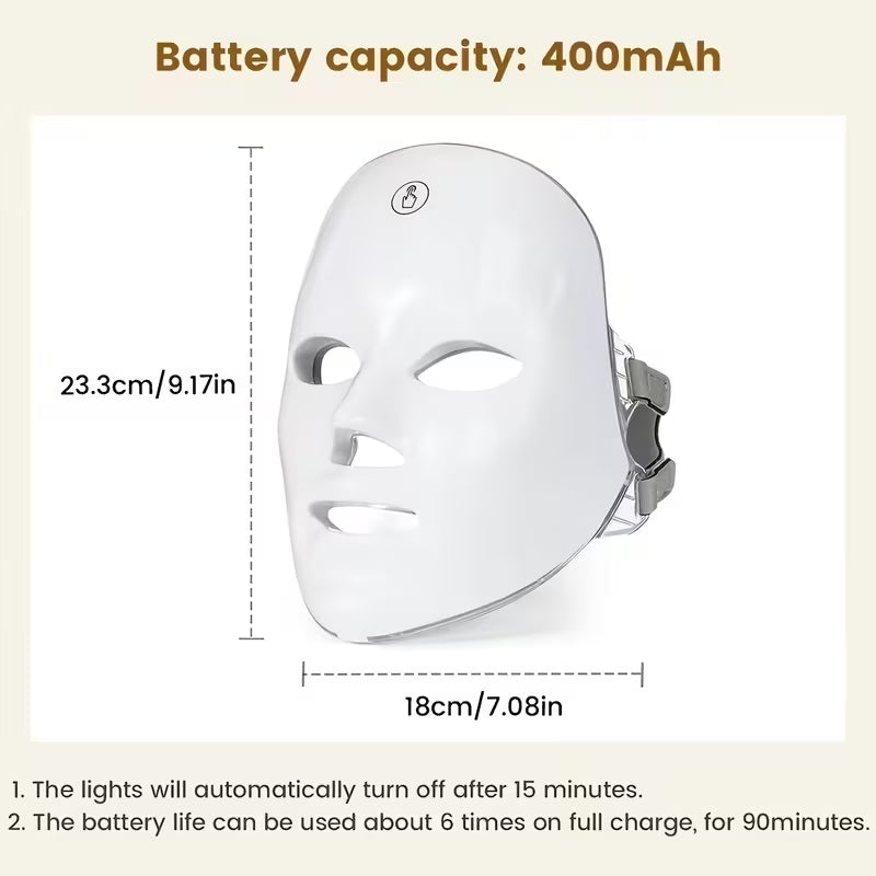 Clarity Canvas 7-Colour LED Face Mask