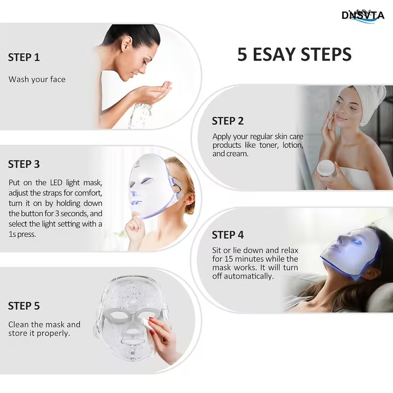 Clarity Canvas 7-Colour LED Face Mask