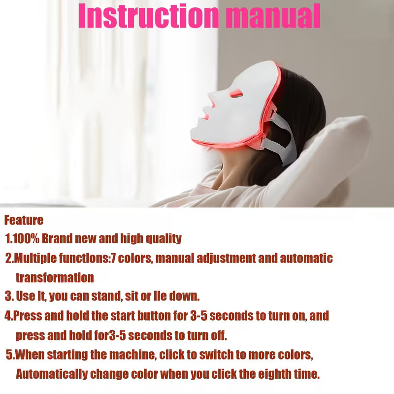 Clarity Canvas 7-Colour LED Face Mask